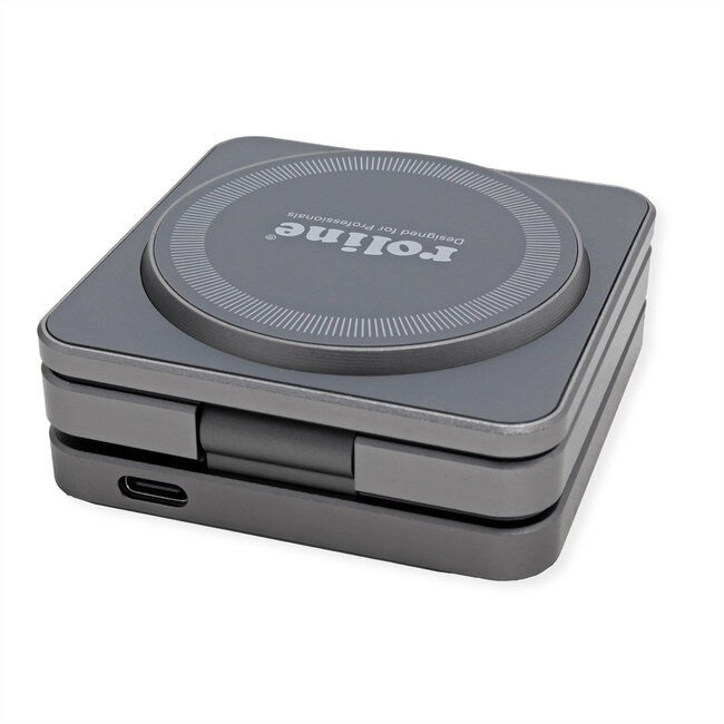 ROLINE 3-in-1 inductie laad station, opvouwbaar, voor Samsung