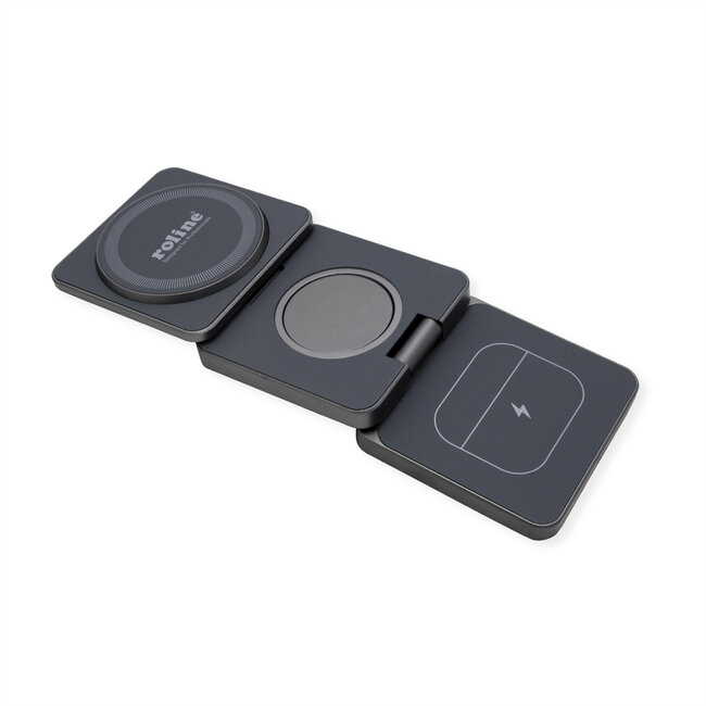 ROLINE 3-in-1 inductie laad station, opvouwbaar, voor Samsung