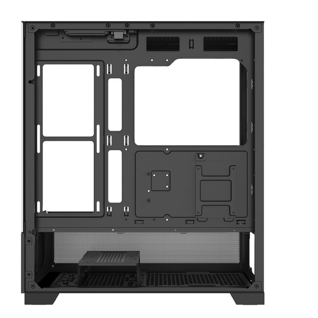 XILENCE Xilent Beam ATX pc-behuizing zwart , X218.ARGB Gaming ATX PC-behuizing zwart