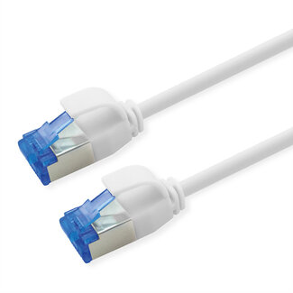 Roline ROLINE Patchkabel Kat.6A (Class EA) S/FTP (PiMF) , LSOH, PoE, wit, 1 m
