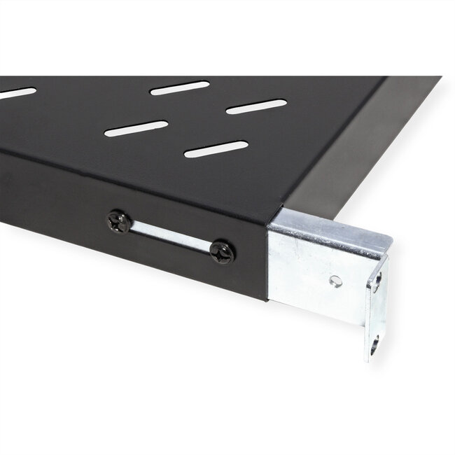 VALUE 19" plank 1HE variabele diepte, 440 x 700 mm, 50 kg draagvermogen