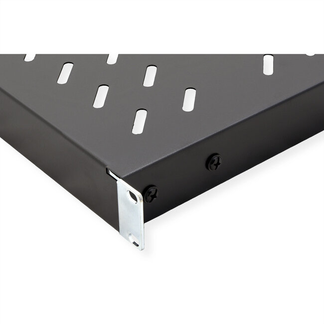 VALUE 19" plank 1HE variabele diepte, 440 x 700 mm, 50 kg draagvermogen