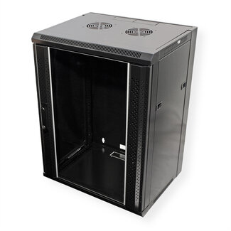 Value VALUE Wandbehuizing 15 HE (HxBxD) 775x570x600 mm, zwart