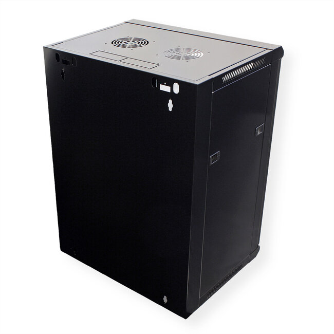 VALUE Wandbehuizing 15 HE (HxBxD) 775x570x600 mm, zwart