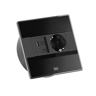 Bachmann BACHMANN SENSE schwarz 1x CEE7/3, 1x USB A/C L=2,0m AEH