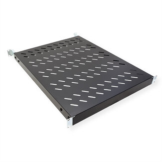 Value VALUE 19"-plank 1HE in diepte verstelbaar, 440 x 568 mm, 50 kg draagvermogen