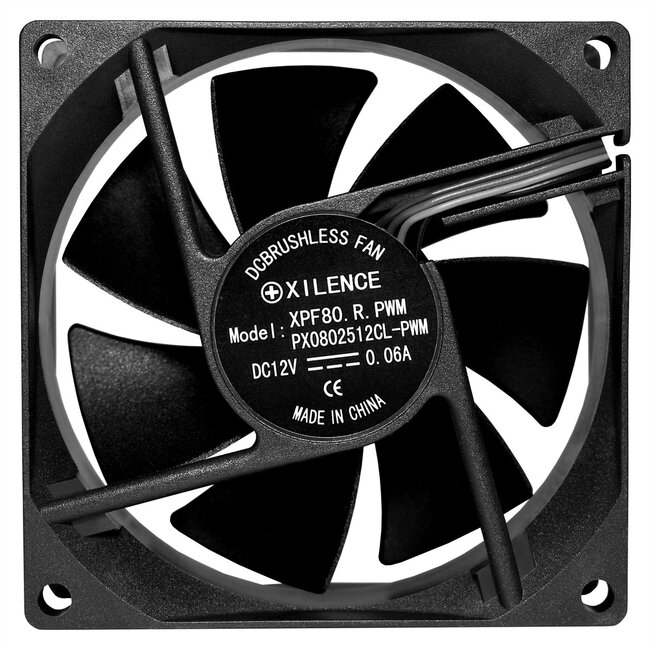 XILENCE XF140 Performance C Gehäuselüfter XPF80.B.PWM 80 mm, schwarz