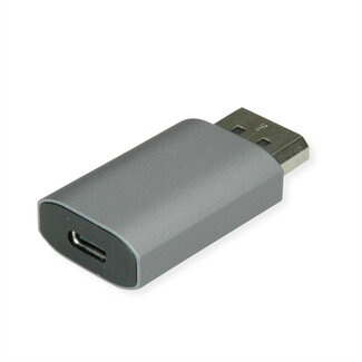 Value VALUE USB Type C - DisplayPort, bidirectionele adapter, Female/Male, 8K60Hz