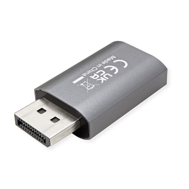 VALUE USB Type C - DisplayPort, bidirectionele adapter, Female/Male, 8K60Hz