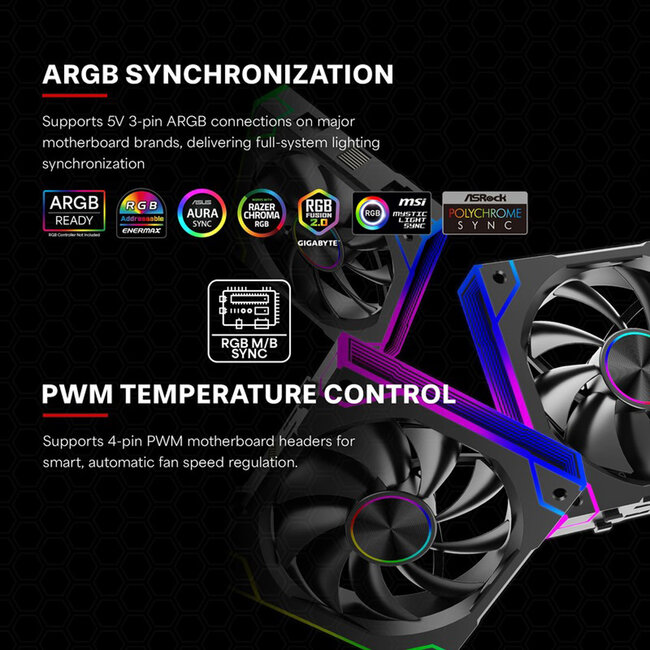 Xilence XPF120.ARGB 120mm PWM Ventilator voor pc-behuizing, ARGB LED