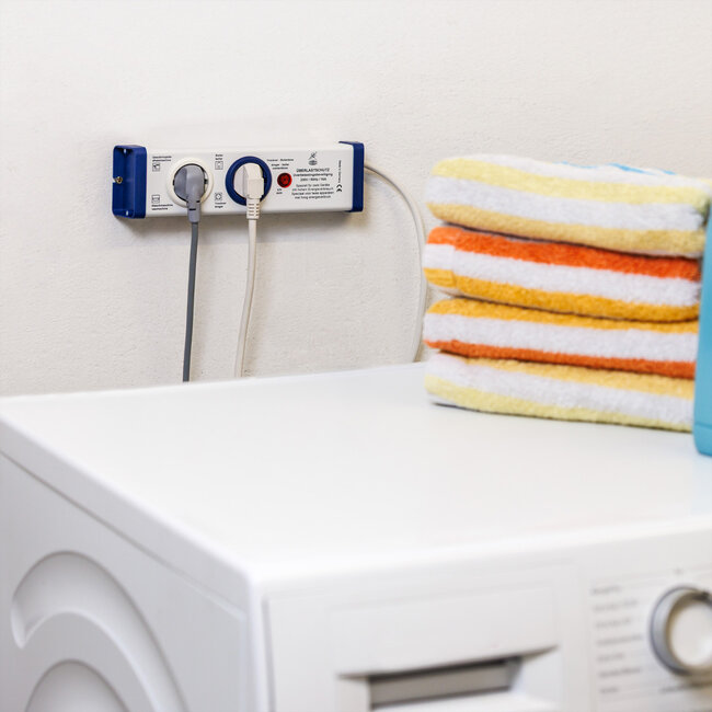 BACHMANN Overbelastingsbeveiliging-stekkerdoos, 2-voudig