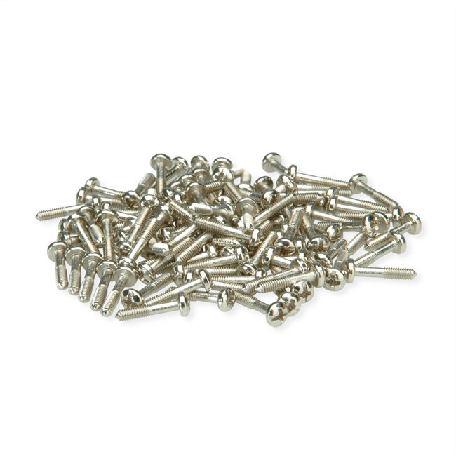 SCHROFF Halsschraube mit Kreuzschlitz/Schlitz - HALSSCHR. M2.5X12.3 KR.100ST