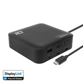 ACT ACT USB-C docking station | 2x HDMI/DP 4K 60Hz, 7x USB-A/C, PD 85W, RJ45 en 3,5mm | DisplayLink | 1 meter