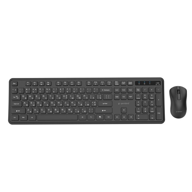 Slim Pro Business draadloze desktopset, zwart, RU-layout