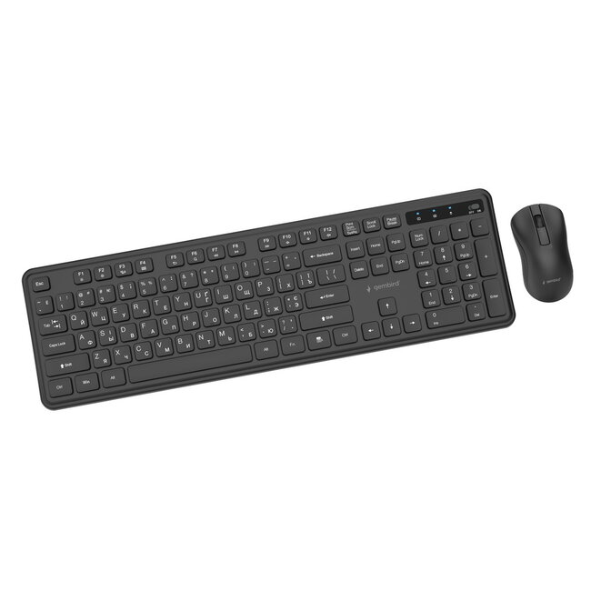 Slim Pro Business draadloze desktopset, zwart, RU-layout