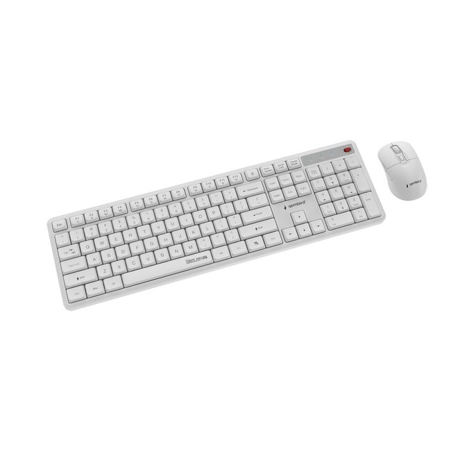 Silent Key Pro Business draadloze desktopset, wit, US indeling