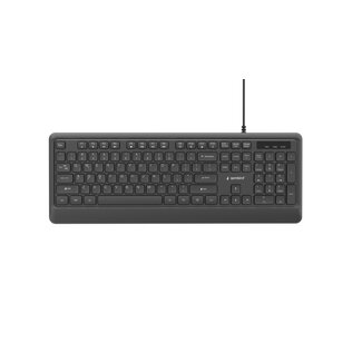 Gembird Slimline bedraad toetsenbord met achtergrondverlichting, zwart, US layout