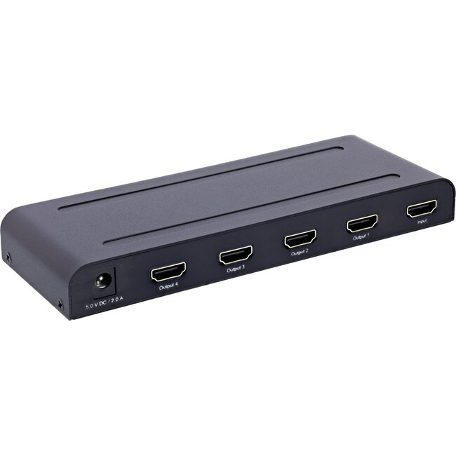 InLine HDMI splitter | 1 naar 4 | HDMI2.0 (4K 60Hz + HDR)