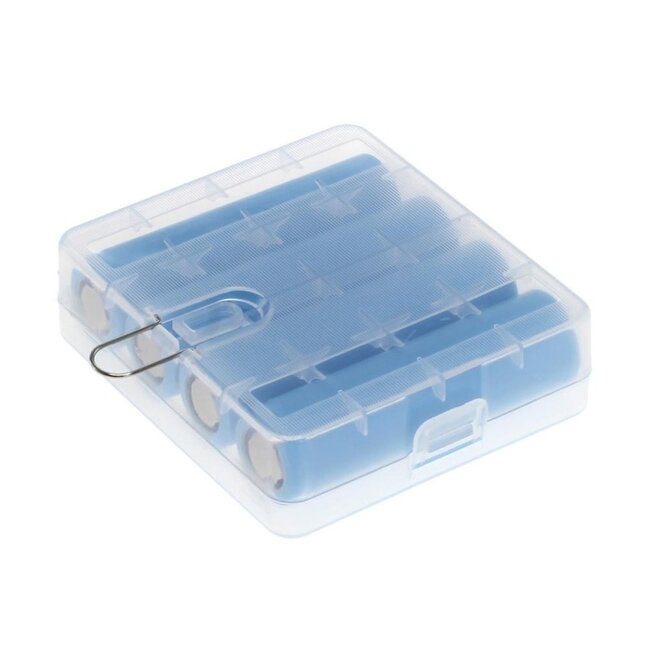 Opbergbox voor 4 18650 batterijen