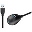 USB-A verlengkabel met standaard | extra laadpoort | USB3.0 5 Gbps | 7,5W | 1,5 meter