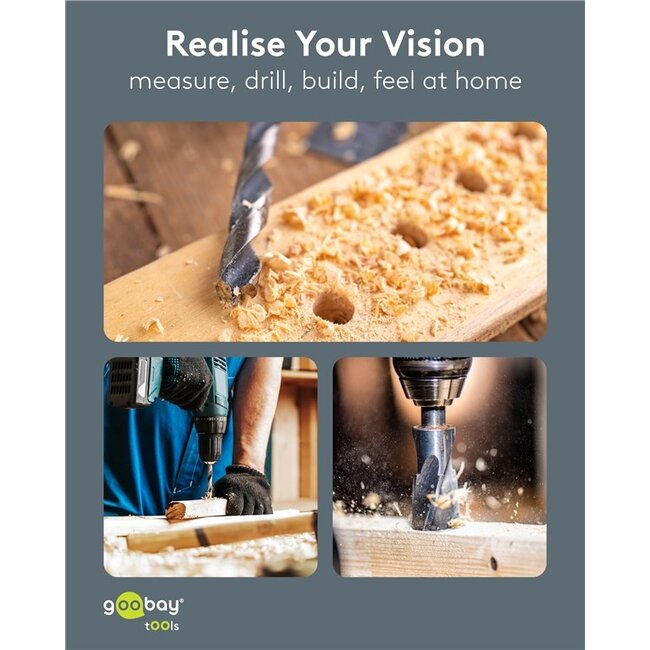 Goobay houtborenset | 15-delig