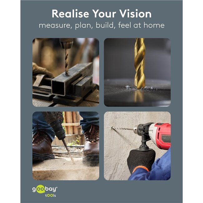 Goobay metaal- en betonborenset | 17-delig