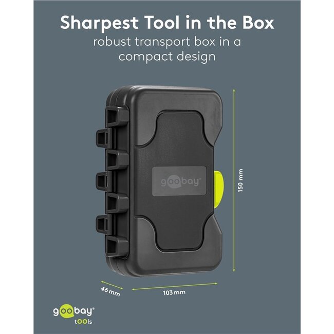 Goobay metaalborenset | HSS en titanium | 15-delig