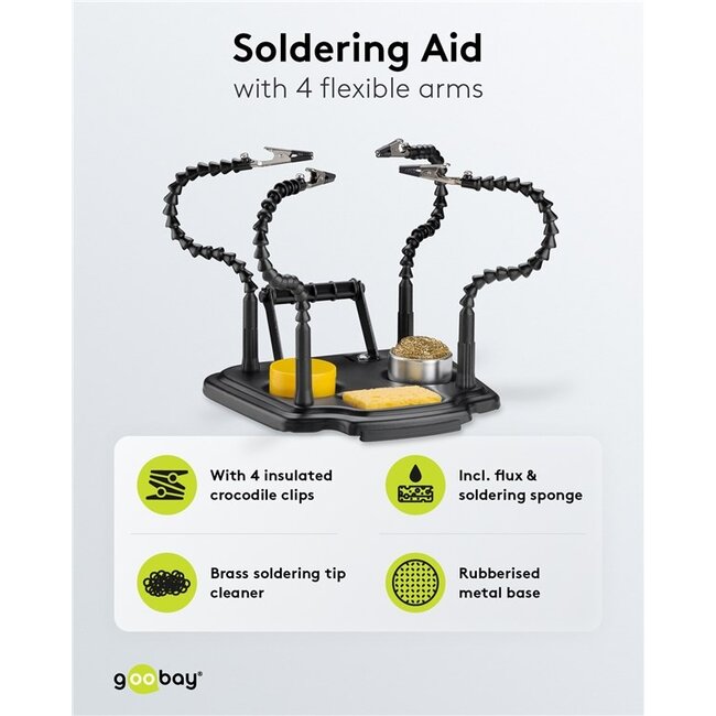 Goobay soldeerhulp met 4 flexibele armen