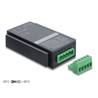 DeLOCK Delock Converter Ethernet LAN TCP/IP RJ45 to RS-485/RS-422 terminal block with surge protection