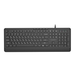 Gembird Slimline bedraad multimedia toetsenbord, zwart, RU layout