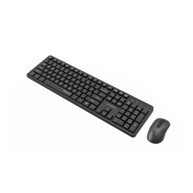 Silent Key Pro Business draadloze desktopset, zwart, US indeling