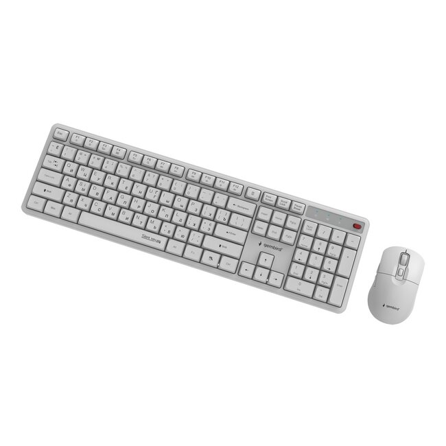 Silent Key Pro Business draadloze desktopset, wit, RU indeling