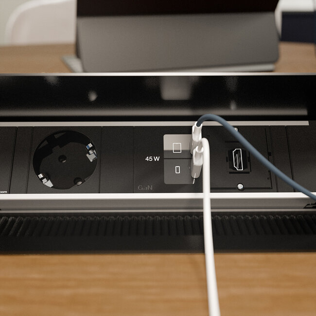 BACHMANN CONI 1xCEE7/3, 1xUSB C/C 45W 1xCM L=0,2m