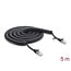 Delock RJ45 Coiled Cable plug to plug Cat.5e 5 m black