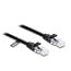 Delock RJ45 Coiled Cable plug to plug Cat.5e 5 m black