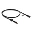 Delock DC Extension Cable 5.5 x 2.5 mm male to female with screw cap M12 x 1.75 mm thread waterproof 18 AWG 0.5 m black