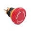 Delock Mushroom-Head Push Button for Installation 16 mm 2 x solder terminals plastic 32 mm Ø