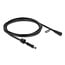 Delock DC Extension Cable 5.5 x 2.1 mm male to female with screw cap M12 x 1.75 mm thread waterproof 18 AWG 2 m black