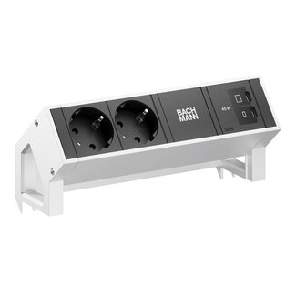 Bachmann BACHMANN DESK2 2xCEE7/3 1xUSB C/C 45W, L=0,2m INOX