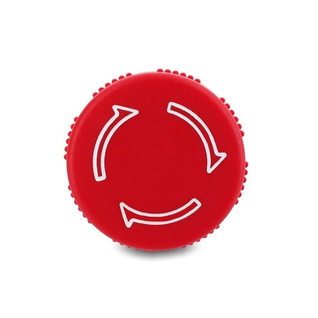 Delock Mushroom-Head Push Button for Installation 16 mm 2 x solder terminals (short), plastic 32 mm Ø