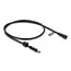 Delock DC Extension Cable 5.5 x 2.1 mm male to female with screw cap M12 x 1.75 mm thread waterproof 18 AWG 0.5 m black