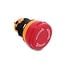 Delock Mushroom-Head Push Button for Installation 16 mm 2 x solder terminals (short), plastic 26 mm Ø
