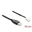 Delock Fan Cable USB 2.0 Type-A male to 3 pin (2 pins connected) fan connector male 50 cm