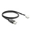 Delock Fan Cable USB 2.0 Type-A male to 3 pin (2 pins connected) fan connector male 70 cm