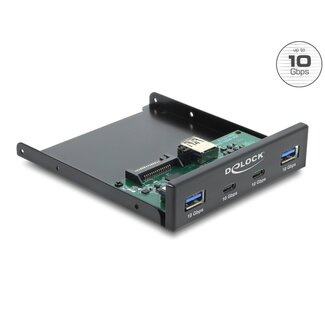DeLOCK Delock Front Panel 3.5″ USB 10 Gbps 2 x USB Type-C™ + 2 x USB Type-A