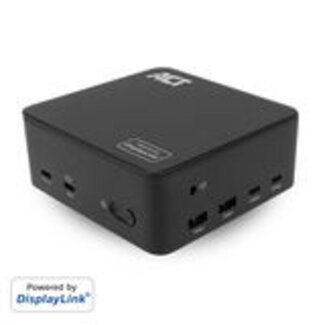 ACT ACT Universeel USB-C Dockingstation 4K, voor 3 HDMI/DisplayPort monitoren, DisplayLink