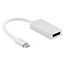 USB-C - DisplayPort 4K 60Hz adapter | aluminium | 0,15 meter