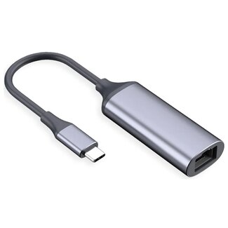 Value USB-C naar RJ45 LAN adapter | USB3.0 | 5 Gigabit | aluminium | 0,15 meter