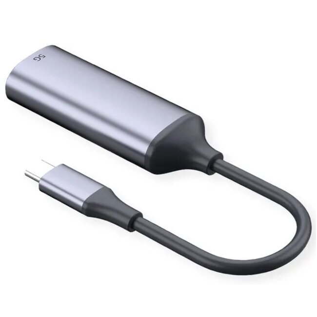 USB-C naar RJ45 LAN adapter | USB3.0 | 5 Gigabit | aluminium | 0,15 meter