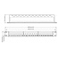 19 inch patch panel met kabelgeleiding | voor 24 Keystone modules | 1U | zwart